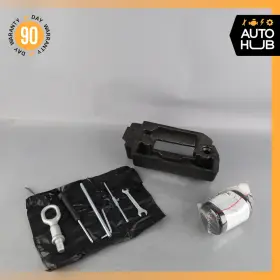 7p5012112h Porsche 11-18 Cayenne 958 Hybrid S Spare Wheel Jack Tools Holder Box Oem