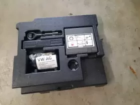 97055141400 Porsche 10-16 Panamera 970 Rear Trunk Emergency Spare Tool Compressor Foam Set