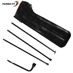 Tinvhy 1607010 Spare Tire Jack Tool Lug Wrench Kit With Pu Case For Nissan Frontier 2005-2014