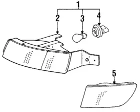 81610-17010 Toyota Genuine Side Reflector