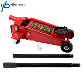 Yibei-tech Yi275989t 3 Ton Hydraulic Floor Jack With Single Quick Lift Piston Pump Red