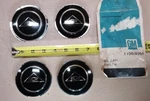 Nos Gm 1962 1963 Chevy Corvair Hubcap Wheel Cover Insert Emblem Set Of 4 Used. Price: $110.00.