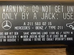 Benz A2115830215 Jack, Type 211, Spare, Mercedes, Excellent Condition, Used Once Like. Price: $39.00.