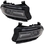 Headlight Set For 2018-2021 Dodge Charger Driver And Passenger Side 68541680AA New. Price: $514.64.