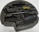 1998 2003 Jaguar XJ8 Xjr Vanden Plas Spare Tire Jack Tool Kit Foam Case Used. Price: $39.95.