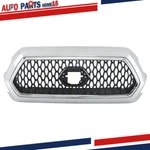Front Upper Grille Chrome+gray Assembly For 16-21 Toyota Tacoma Plastic New. Price: $125.02.