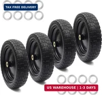Ar-pro (4-PACK) 13" Flat Free Tire And Wheel With 5/8" Axle Bore Hole, 2.17" New. Price: $118.11.