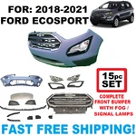 Fits 2018 2019 2020 2021 Ford Ecosport Front Bumper Cover 15PC Set New. Price: $499.00.