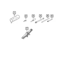 Genuine Mopar Jack Handle Extension 68095824AA New. Price: $33.48.