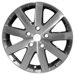17X6.5 9 Spoke Refurbished Aluminum Wheel Painted Bright Hypersilver 560-02332 Remanufactured. Price: $236.89.