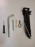 2004-2010 Volkswagen Touareg Spare Tire Jack Tools 7L0011031E Used. Price: $106.91.