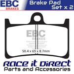 Brake Pads For Yamaha Xv 1700 Road Star Warrior 2003-2004 Front Hh Ebc New. Price: $81.87.