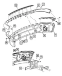 Genuine Mopar Bumper Shield Left Without Fog Lamp 55077235AB New. Price: $63.47.