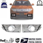 New Fog Light Bezel Trims Left & Right Side Chrome 2007-2010 Ford Edge. Price: $38.22.