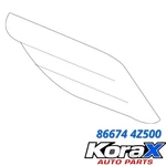 2017-2018 Hyundai Santa Fe Sport Trim Cover Right New Oem 86674 4Z500. Price: $6.16.