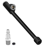 Wncgc Air Chuck 6.2 1/4" Fnpt Extended Dual Head Closed Tire Pack, Black New. Price: $16.59.