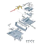 New Audi A4 B9 Spare Wheel Bracket 8W0802715B Genuine Neu. Price: $69.81.