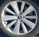 2018 Legacy Oe Wheel 18X7-1/2 Sedan Straight Spoke Silver Inlay 50TH Used. Price: $213.06.