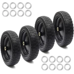 Ar-pro (4-PACK) 13" Flat Free Tire And Solid (4-WHEEL), Black New. Price: $109.68.