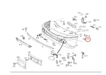 Genuine Mercedes-benz Ml Front Bumper Headlamp Cover Trim Cap Washer Right Oe New. Price: $38.08.