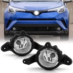 Pair Fog Lights Left+right Side For Toyota C-hr 2017 2018 2019 Clear Lens Lamps New. Price: $50.99.