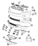 Genuine Mopar Front Fascia Spat Right 68078296AA New. Price: $62.07.