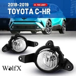 Pair Clear Lens Fog Lights Assembly For 2018-2019 Toyota C-hr Wiring Kit Switch New. Price: $47.99.