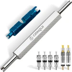 Tire Valve Stem Removal Tool Kit, Includ Presta Core 8 Pcs New. Price: $11.35.