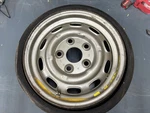 Porsche 944 924S Oem Vredestein Compact Collapsible Spare Tire Silver 42 Used. Price: $195.00.