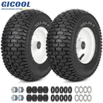 Gicool 2 Pack 13X5.00-6 Riding Lawn Mower Rubber Pneumatic Tire & Wheel New. Price: $59.99.