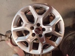 17X7 Aluminum Wheel Rim From 2018 Jeep Renegade 12655437 Used. Price: $119.38.