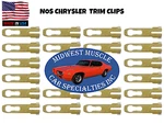 Nos For Mopar Dodge Charger Superbee Vinyl Top Moulding Molding Trim Clip 20P Bq New. Price: $11.62.