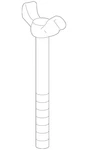 Genuine Audi Spare Tire Retainer Screw N-107-496-01 New. Price: $10.00.