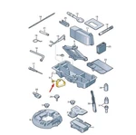 New Genuine Audi A4 A5 Tool Kit Warning Triangle Holding Strap 8W5867749. Price: $20.79.