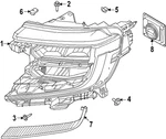 Genuine Ford Headlight Cover SL1Z-17E811-C New. Price: $151.24.
