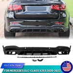 Rear Bumper Diffuser W/ Exhaust For Mercedes X253 GLC300 GLC63S 2020 2021 2022 New. Price: $375.99.