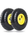 Ar-pro (2 Pack) 4.10/3.50-4 Tire And Pneumatic (upgraded),yellow Heavy Duty New. Price: $36.00.