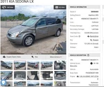 Used Wheel Cover Fits: 2011 Kia Sedona 12 Hole Grade. Price: $84.90.