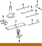 Toyota Oem 10-24 4RUNNER,GX460 Rear Body Floor Components-jack 0911160132 New. Price: $241.76.