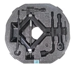 Genesis G70 Emergency Spare Tire Jack Tool Kit Assembly Oem 091323B000 2019-2025 Used. Price: $90.00.