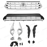 11PCS For Highlander 2011-2013 Bumper Chrome Grille Mesh Fog Lights Lamps Kit New. Price: $95.81.