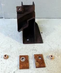 84-96 Corvette C4 Targa Top Storage Holder With Shims & Nuts Left, Gm 14089659 Used. Price: $21.00.
