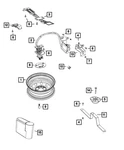 Genuine Mopar Spare Tire Hold Down 68169692AA New. Price: $13.84.