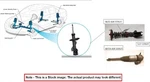 Left Front Strut Oem 16-21 Jeep Grandcher 68253205AB Used. Price: $115.00.