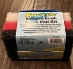 Star Britt Extend-a-brush 040023PW Scrub Kit Handle White Red Black Pads. New. Price: $20.00.