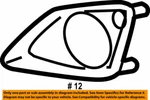 81481-12090 Toyota Cover, Fog Lamp, Rh 8148112090, New Genuine Oem Part. Price: $40.01.
