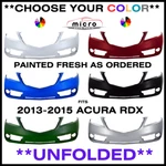 New Front Bumper For 2013-2015 Acura Rdx Painted *choose Your Color* AC1000179. Price: $475.17.