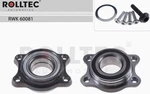 Rolltec RWK60081 Wheel Bearing Kit Set Rear 713 6109 For Audi A8 2004-2015 New. Price: $75.00.