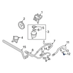 For Bmw 550I 2006-2010 32416852470 Power Steering Pressure Hose Banjo Bolt New. Price: $23.89.