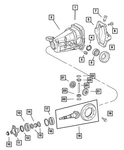 Genuine Mopar Rear Axle Housing 5099238AA New. Price: $112.82.
